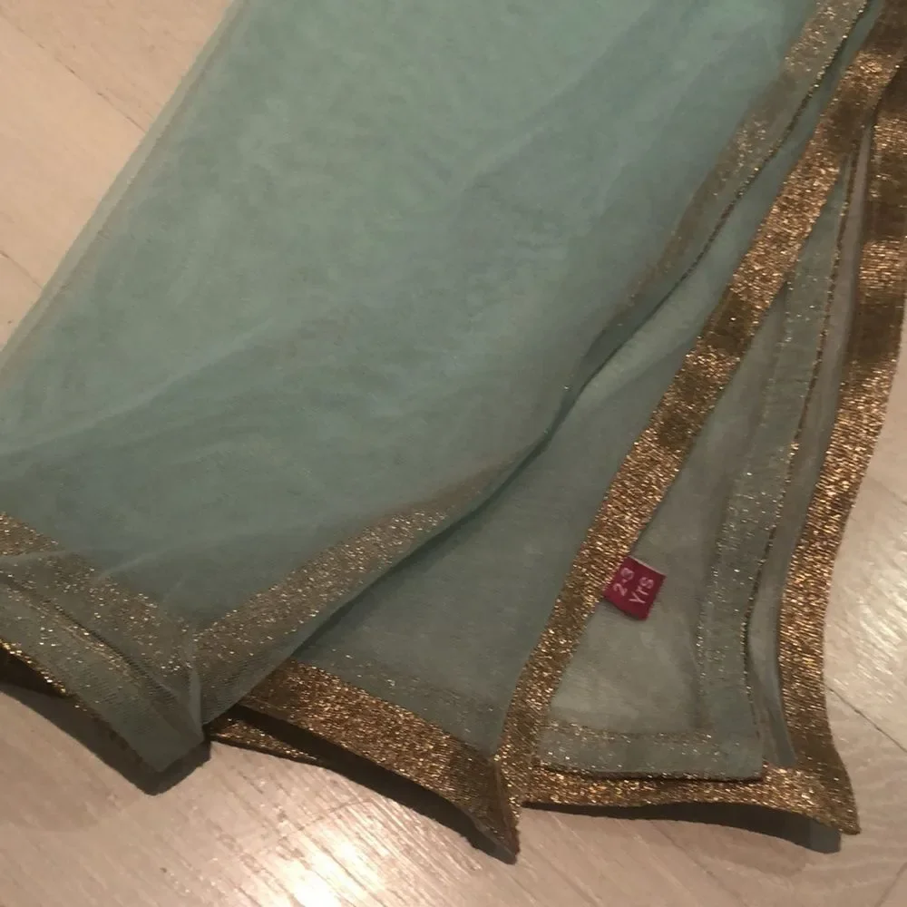 BIBA Girls Indian Ethnic Dress Dupatta Set 2-3Y Turquoise
